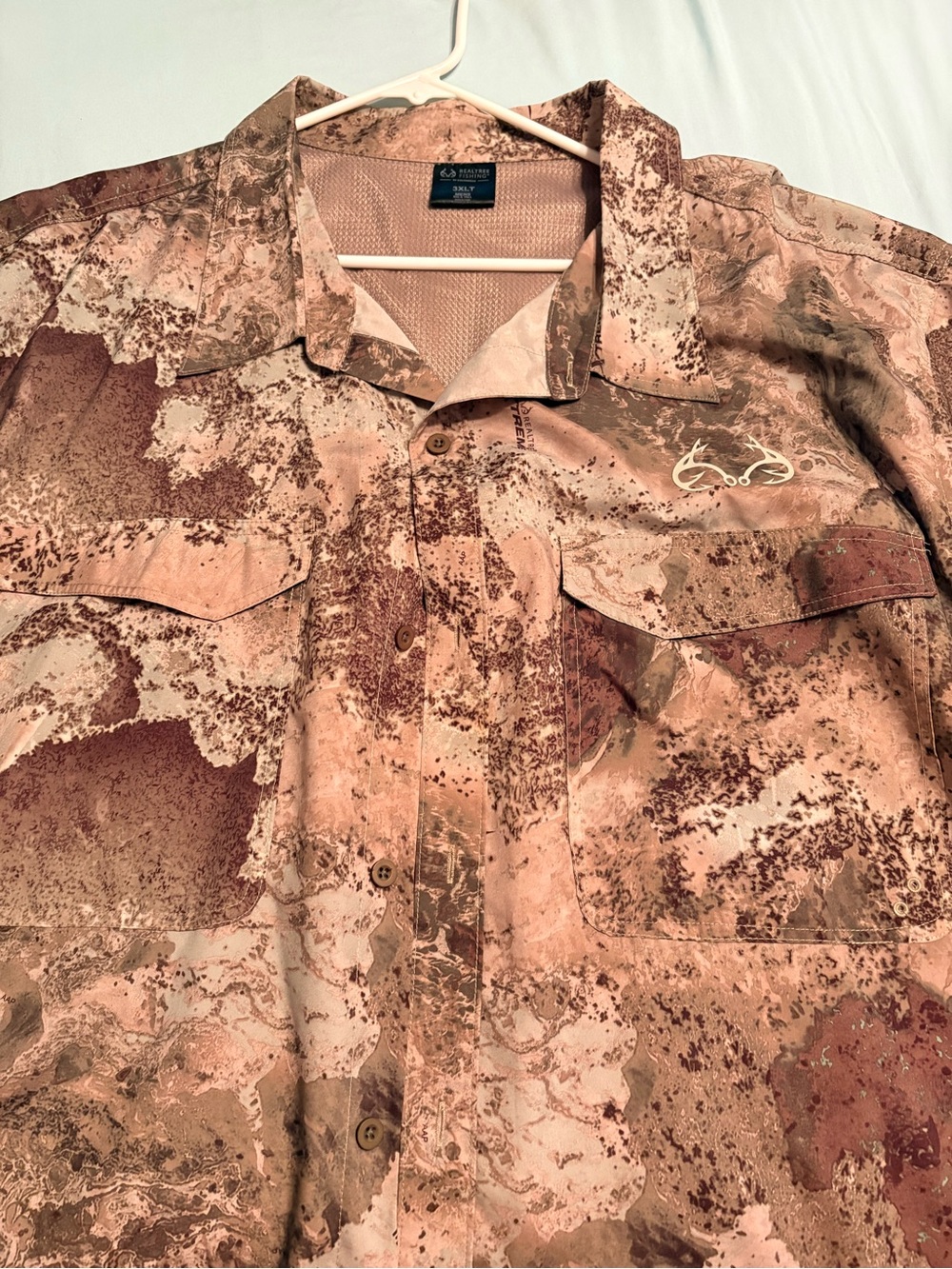 Realtree Men's Desert Camo Field Jacket in Brown and Tan